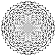 Round decorative repeating pattern