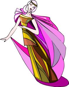 Dancer in gown