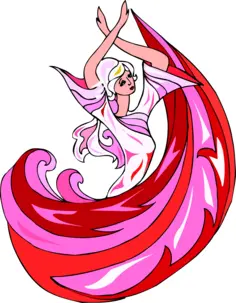 Pretty dancing lady