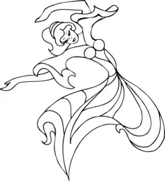 Drawn dancer