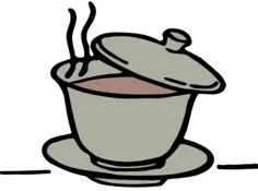 Tea cup outline