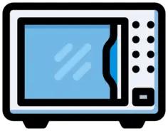 Microwave symbol vector image