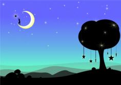 Boy on the moon