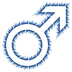 Skyline male symbol