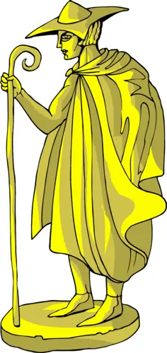 Golden statue symbol