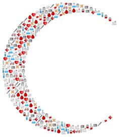 Medical icons crescent