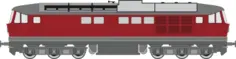 Red locomotive
