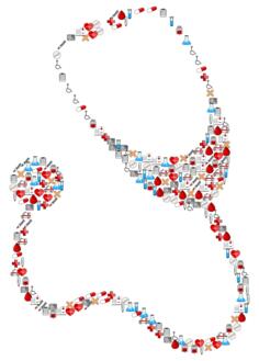 Medical icons stethoscope