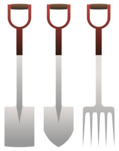 Spades and forks