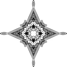 Ornamental star icon