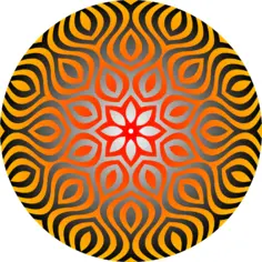 Circular African ornament