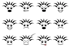 Cute emoji set