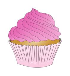 Pink cupcake
