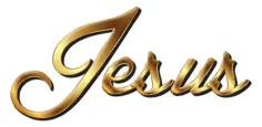 Jesus Golden Typography