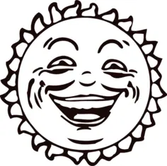 Smiling sun image