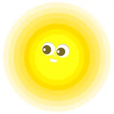 Radiating sun