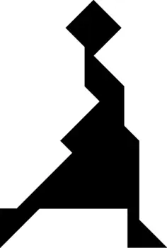 Tangram graphic icon