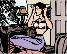 Lady in room