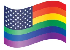 Rainbow stars and stripes