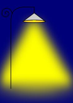 Street lamp on
