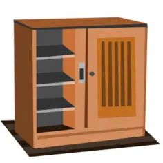 Wooden cupboard