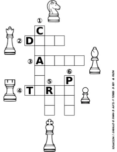 Puzzle with chess pieces