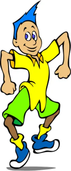 Dancing boy image