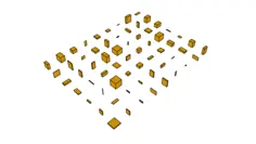 Different colored boxes