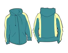 Front and back hoodie