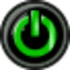 Power button green and black