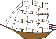 Boat and flag