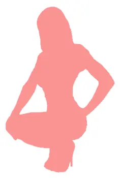 Pink lady in heels