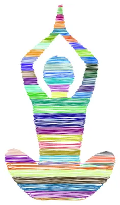 Colorful scribbled meditation