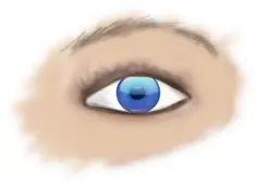 Blue eye drawing