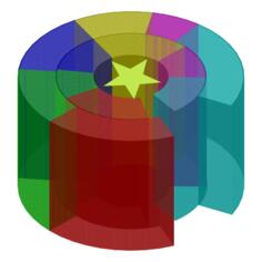 Rainbow and star icon