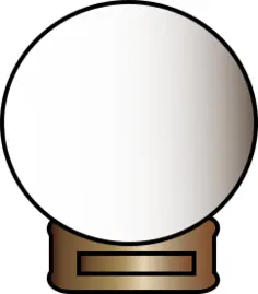 Empty snow globe