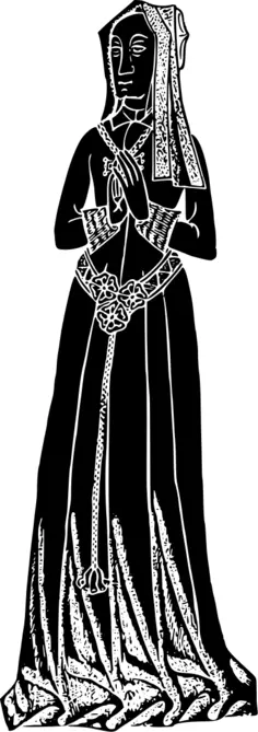Praying lady image
