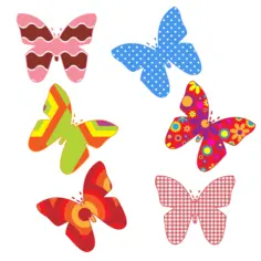 Colorful butterfly patterns