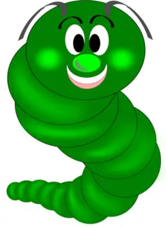 Green caterpillar image