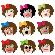 Female emotional faces