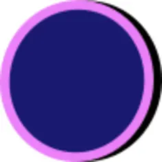 Blue and pink button