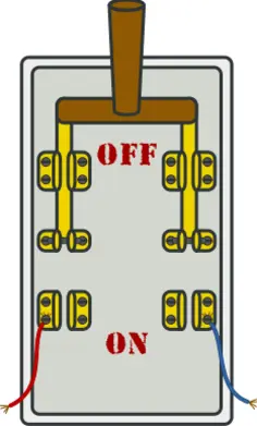Knife switch off