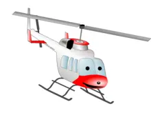 Cartoon helicopter