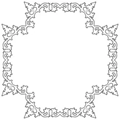 Black and white mirror cadre