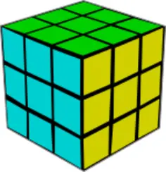 Unscrambled Rubik's cube