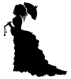Victorian Lady Silhouette