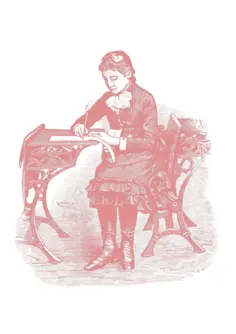 Vintage girl at school