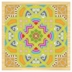 Colored decorated window