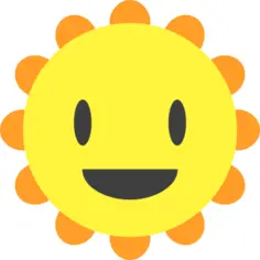 Cartoon sun