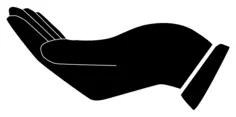 Cupped Hand Silhouette